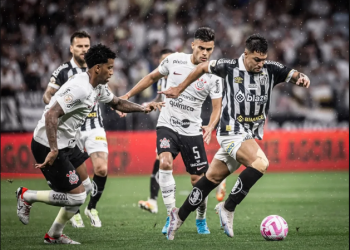Santos busca empate com Corinthians nos acréscimos na Neo Química Arena