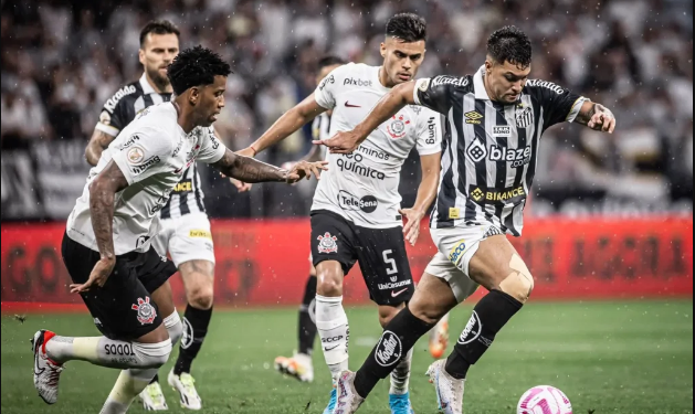 Santos busca empate com Corinthians nos acréscimos na Neo Química Arena