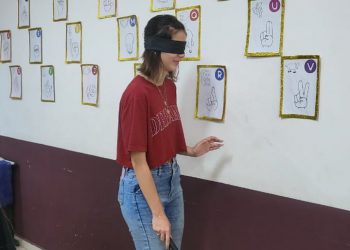 DIREITOS DA PESSOA COM DEFICIÊNCIA – Feira da FATEC disponibiliza atividades para pessoas com cegueira