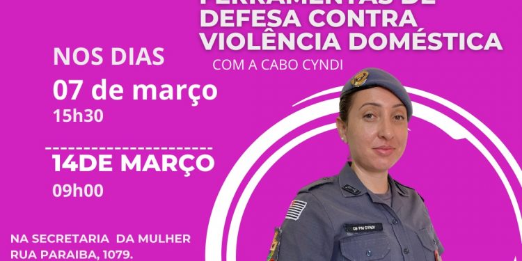 MULHER –  Violência doméstica é tema de palestras na Secretaria da Mulher