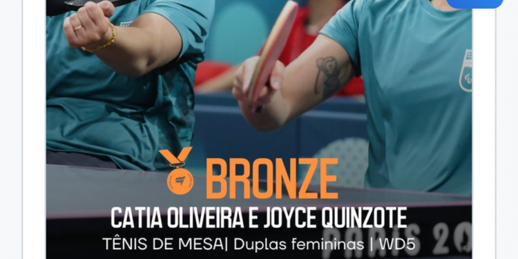 Paraolímpico – Cátia Oliveira e Joyce Quinzote são pratas no Tênis de Mesa