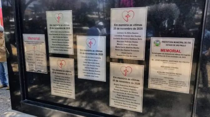 ITAÍ PRESTA HOMENAGEM ÀS VÍTIMAS DO TRÁGICO ACIDENTE QUE VITIMOU 40 PESSOAS EM 2020