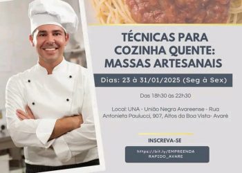CAPACITAÇÃO – Curso sobre massas artesanais está com pré-inscrição aberta