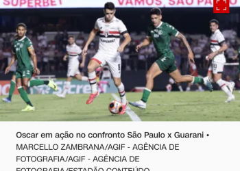 Paulistão: São Paulo vence Guarani em reencontro de Oscar com o Morumbis