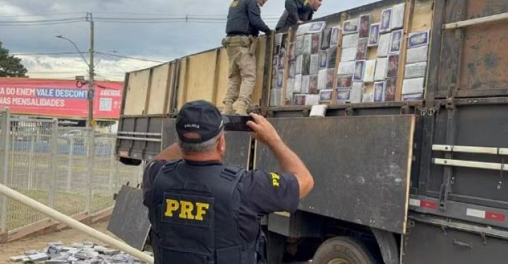 Carreta carregada com quase 600 quilos cocaína é apreendida em Avaré