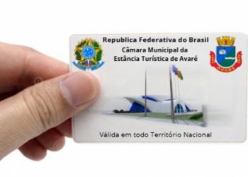 Câmara Municipal de Avaré institui a Carteira Funcional dos Vereadores