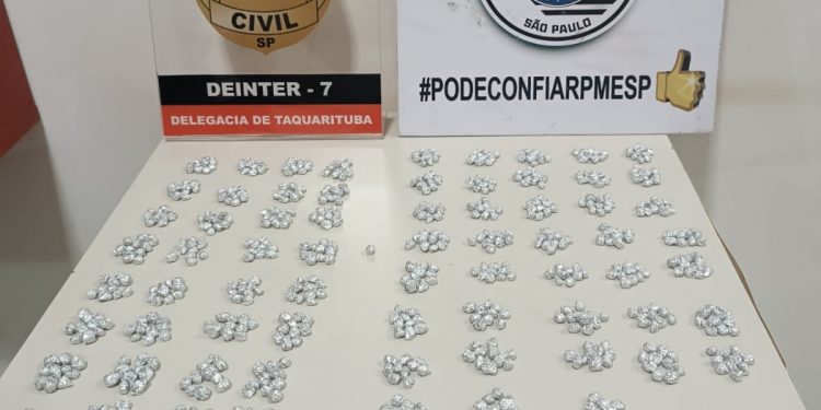 Polícia Civil apreende mais de 700 pedras de crack em Itaporanga
