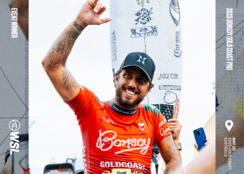 Surfe: Filipe Toleto conquista título da etapa de Gold Coast