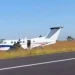 Avião com Rionegro & Solimões faz pouso forçado e sai da pista em aeroporto no interior de SP