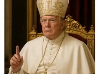 Casa Branca reposta imagem de Trump vestido como papa
