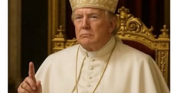 Casa Branca reposta imagem de Trump vestido como papa