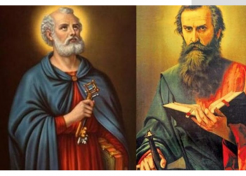 São Pedro e São Paulo, apóstolos e principais líderes da Igreja