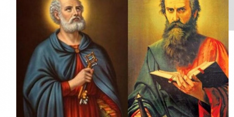 São Pedro e São Paulo, apóstolos e principais líderes da Igreja