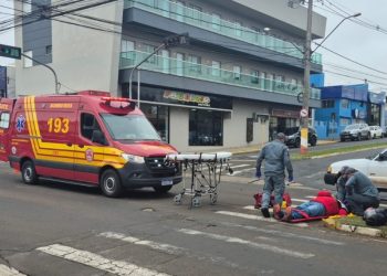 COLISÃO ENTRE MOTOS DEIXA UM FERIDO EM AVARÉ