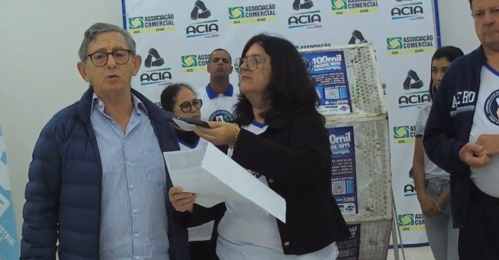 ACIA realiza o 1º sorteio da Campanha R$ 100 mil em vales-compra
