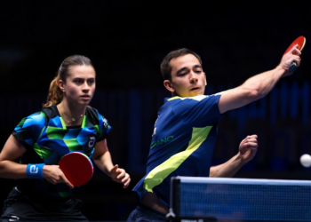 Hugo Calderano e Bruna Takahashi vão à final de torneio na Eslovênia