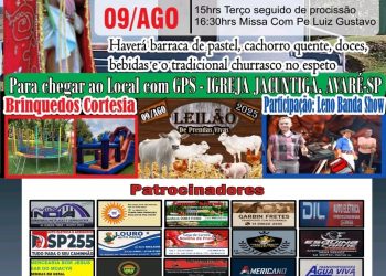 Vem aí a Festa em Louvor a São Bom Jesus do Bairro Jacutinga