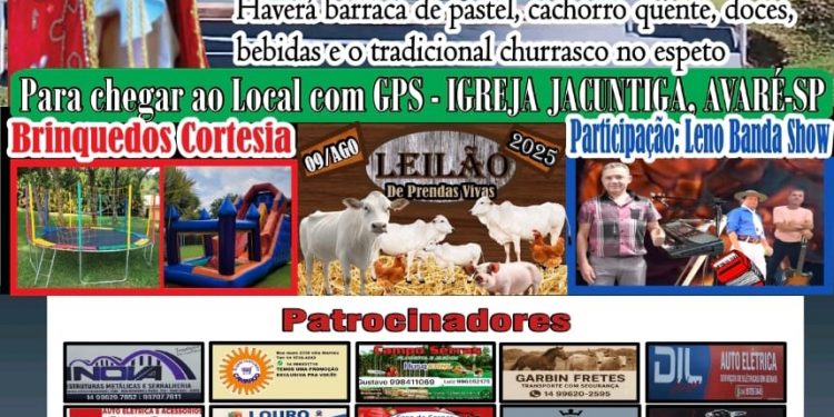 Vem aí a Festa em Louvor a São Bom Jesus do Bairro Jacutinga
