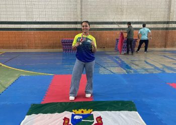 Yasmin Collela e campeã nos Jogos Regionais de Itapetiningana