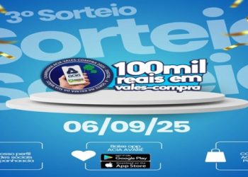 3º Sorteio da Campanha Vales-Compra ACIA 2025 é neste sábado (6)