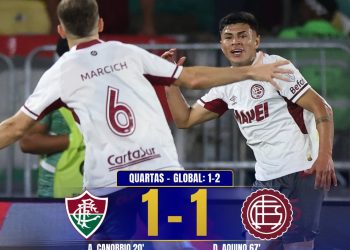 Fluminense cede empate ao Lanús e acaba eliminado da Sul-Americana