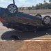 CARRO CAPOTA EM FRENTE A EMAPA EM AVARÉ