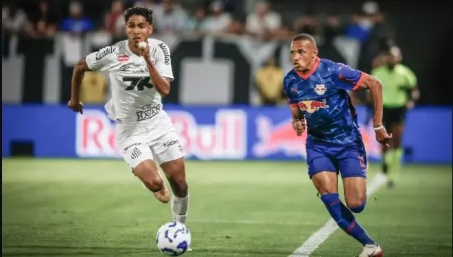 Santos e Red Bull Bragantino empatam pelo Brasileirão