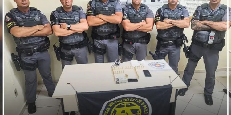 AVARÉ: FORÇA TÁTICA PRENDE INDIVÍDUO, APREENDE ARMA FURTADA, MUNIÇÃO E DROGAS
