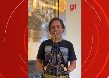Humorista Tom Cavalcante visita Santuário Nacional de Aparecida: ‘Só tenho a agradecer’