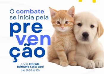 Proteção que salva: Prefeitura leva vacinação antirrábica ao Costa Azul nesta sexta-feira, 19