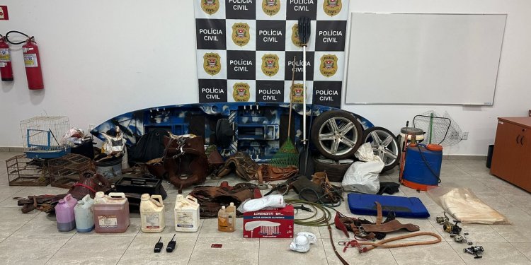 TAQUARITUBA. –   Investigação da Polícia Civil resulta na apreensão de grande volume de produtos furtados
