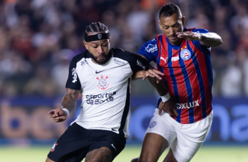 Corinthians toma virada do Bahia pelo Brasileiro