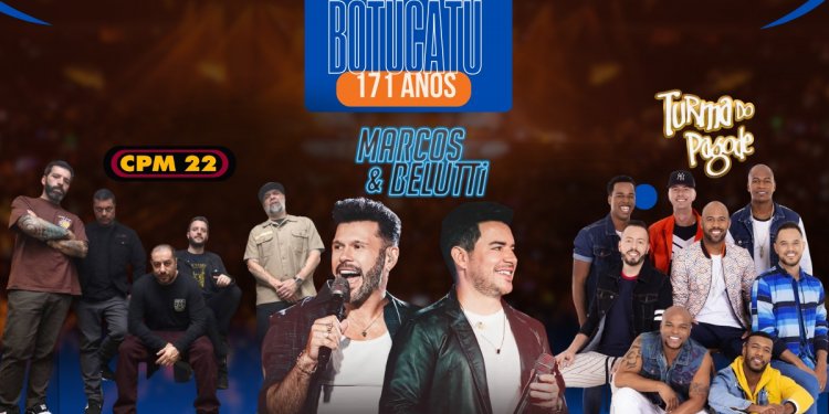 Programação de aniversário da cidade também terá shows religiosos com Rosas de Saron e Jefferson & Suelen. Atrações foram confirmadas neste sábado.