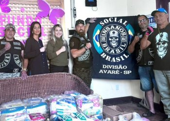 INSANOS MOTO CLUBE ENTREGA MAIS DE 400 QUILOS DE ALIMENTOS AO FUNDO SOCIAL DE AVARÉ
