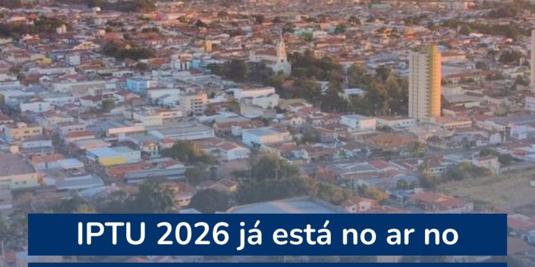 TRIBUTO –  *IPTU 2026 já está disponível no site da Prefeitura de Avaré*