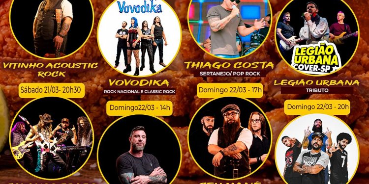 *EVENTO* – *Festival do Torresmo e do Burg divulga as atrações musicais*