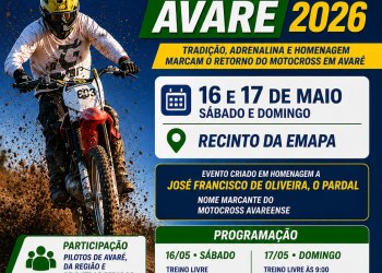 Velocross Avaré 2026 resgata tradição do motocross e reúne pilotos no 3º Encontro Entre Amigos