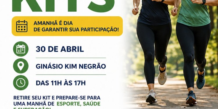 Contagem regressiva para a Corrida do Trabalhador: entrega de kits será amanhã (30)