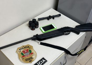 ARANDU   Polícia Civil cumpre mandado e apreende espingarda de pressão durante investigação de maus-tratos a animais