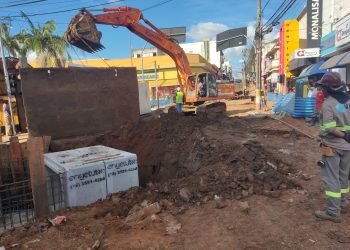 *OBRAS* *Enchentes: Obra de drenagem avança no centro de Avaré*