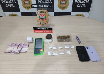 Investigação da Polícia Civil resulta em prisão por tráfico e apreensão de drogas em Piraju