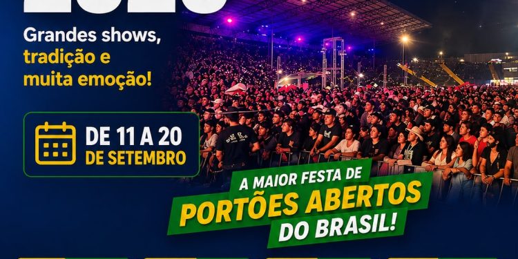 Prefeito Roberto Araujo anuncia atrações da maior festa de portões abertos do Brasil e confirma EMAPA histórica em setembro*