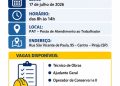 *Via Raposo promove Feirão de Empregos em Piraju com vagas para quatro funções operacionais*