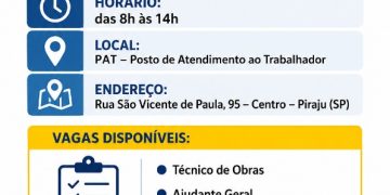 *Via Raposo promove Feirão de Empregos em Piraju com vagas para quatro funções operacionais*