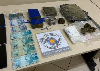POLÍCIA MILITAR APREENDE DIVERSOS ENTORPECENTES E PRENDE HOMEM POR TRÁFICO DE DROGAS EM CERQUEIRA CÉSAR