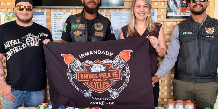 SOLIDARIEDADE *Fundo Social recebe doação de 200 litros de leite do Moto Club Unidos Pela Fé*