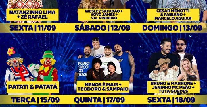 EVENTO  Confira a programação completa da 56ª EMAPA, que acontece de 11 a 20 de setembro