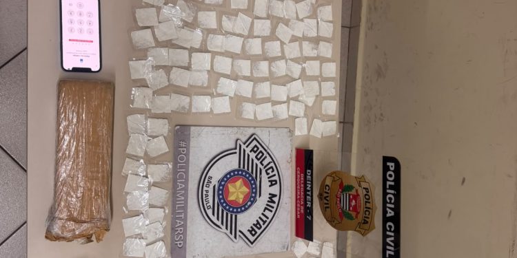 Polícias Civil e Militar apreendem mais de 1 kg de drogas durante operação em Cerqueira César