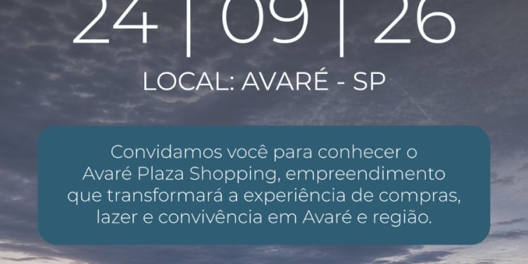 AVARÉ PLAZA SHOPPING SERÁ LANÇADO OFICIALMENTE NO DIA 24; OBRAS JÁ ESTÃO EM ANDAMENTO
