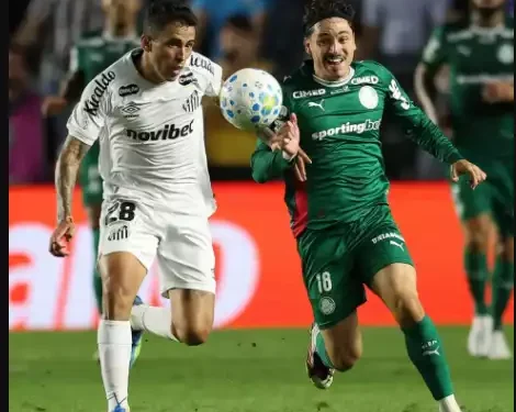 Palmeiras empata com Santos na Vila Belmiro e avança à semi na Copa do Brasil